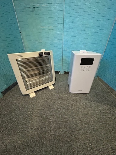 Ⓜ️商品 【土日対応】　季節小型家電品　電気ストーブ、加湿器　セット販売　現状渡し