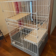  ︎✿ 給水器付き 2段 キャットゲージ ︎✿