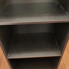 カラーボックス3段（黒）の画像