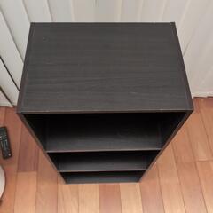 カラーボックス3段（黒）の画像