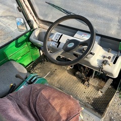 アテックス ダンプ運搬車 4WD  油圧　パワステ　中折れ　キャビン　セル付き　 四駆 トレーラー　荷台 搬送 乗用 三方開 運搬車　室内扇風機付き　簡易始動動画ありの画像