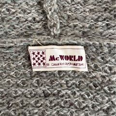 Mc WORLD レディース長袖 ニットセーター フード付き カーディガンの画像