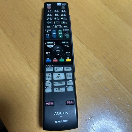 シャープBlu-rayディスクレコーダー用純正リモコン GA979PA