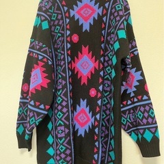 Clifton Place 幾何学模様 ニットセーターの画像