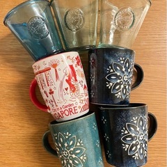 食器 お皿8点 コップ7点の画像