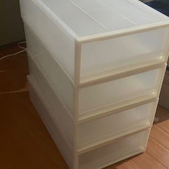 4つセット　無印良品　ポリプロピレン　衣装ケースの画像