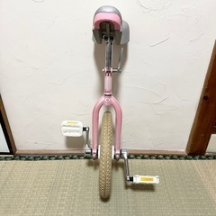 一輪車 14インチ 子ども用 あさひ あさひオリジナル ピンク 女の子 キッズの画像