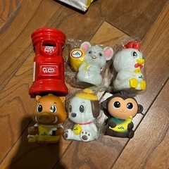 JA干支貯金箱　5個　郵便ポスト貯金箱　6点セット
