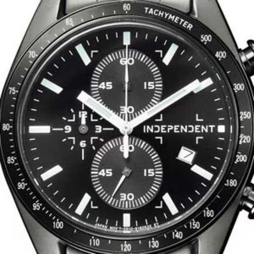 稼働品INDEPENDENT クロノグラフ 腕時計 キングダム 羌瘣 クロノグラフ