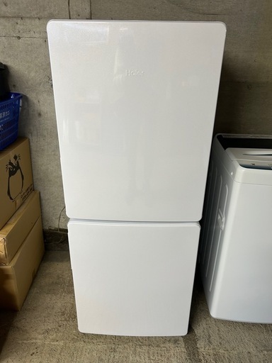 極美品　2024年製 冷蔵庫 2ドア Haier JR-NF148DK ホワイト 1人暮らし