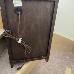IDC 大塚家具 ビエンナ ナイトテーブル コンセント オーク材　出雲木工　①の画像