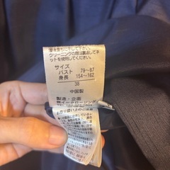 パーティドレス　紺色　ボレロ付きの画像