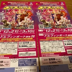 商談中　
木下サーカス券2枚