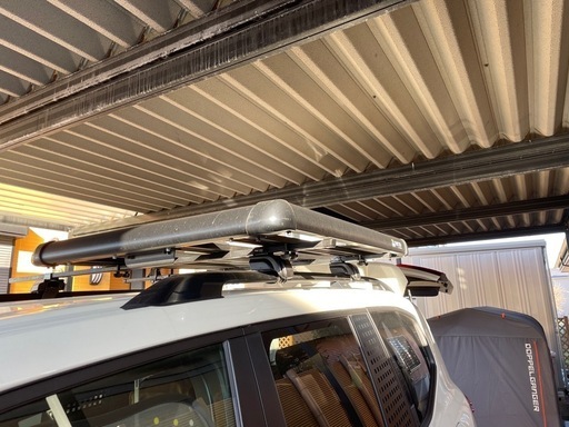 TERZO EF11BLM ルーフレールベースフット＋EB5 スチールバーセット 165cm