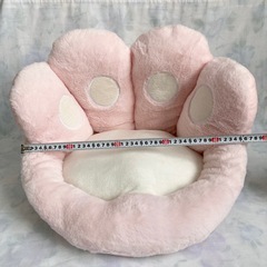 【新品・未使用】肉球　チェアクッション　座椅子クッション　ピンク　の画像