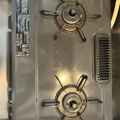 Paloma 2口コンロ　水なし片面焼グリル付きの画像