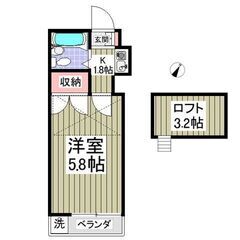 🉐フリーレント1ヶ月！0️⃣敷・礼金０円！ロフト付き！