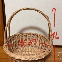 かご　毛糸入れ