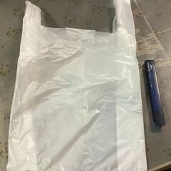 取っ手付きビニール袋（白）