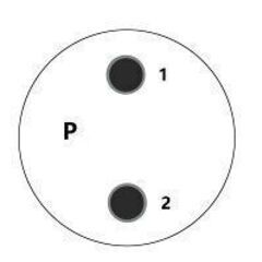 車外部電源2芯丸型防水コネクターオスメスソケットIP67100VACプラグ 外付の画像