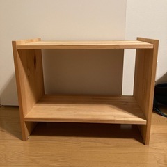 無印良品　パイン材　マガジンラック