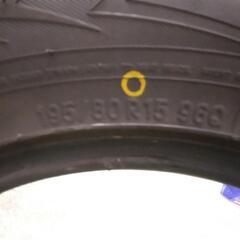 タイヤ代工賃全部込み! 195/80R15 96Q トーヨー中古スダッレスタイヤ1本!の画像