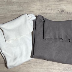 【受渡者決定済】スフレヤーンタートルネックセーター（スムース・長袖）の画像