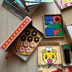 こどもちゃれんじ すてっぷ（何中用）じゃんぷ（年長用）大量知育玩具セット！！しまじろうの画像