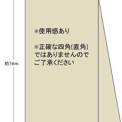 ①バッティングケージネット【中古】ネットのみ 約16m✕約6mの画像