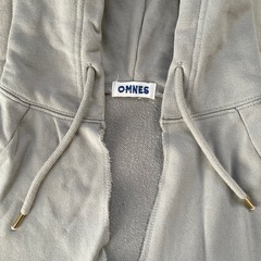 OMNES HAPTIC アイスブルー フード付きパーカーの画像