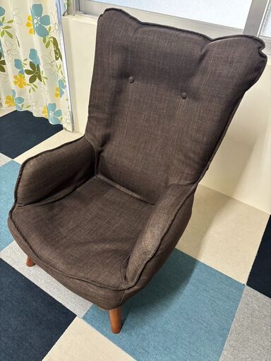 【１人用ソファ】ドウシシャ なごみハイバックチェア