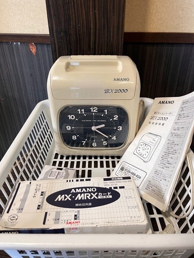 成約済　アマノ　稼働確認済　電子タイムレコーダー