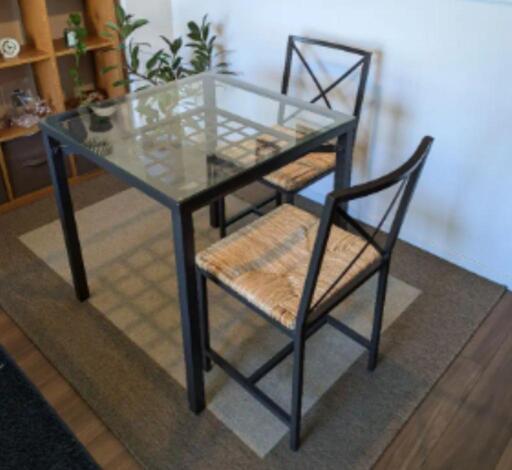 IKEA グラナス(Granas)テーブル＆チェア2脚セット
