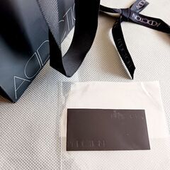 【リボンシール付き】極美品　送料無料　ADDICTION ショッピングバッグ 黒　の画像