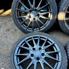 195/45R17  ダンロップ　スタッドレス　ウィンターマックス　2020年製　社外ホイール　VELVA sports の画像