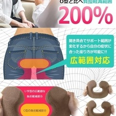 ネイビー　　U字クッションの画像