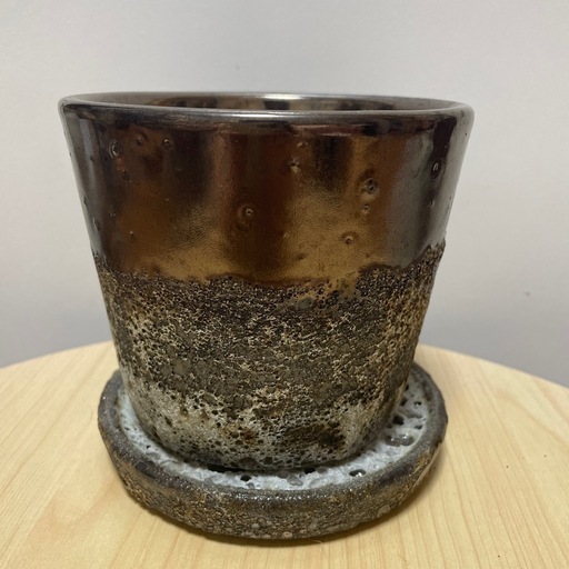陶器鉢 オシャレ鉢 和風 メタリック