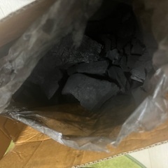 木炭(使いかけ)着火剤付きの画像