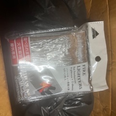 木炭(使いかけ)着火剤付きの画像