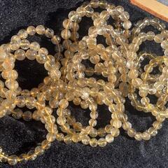 ルチルクォーツ(針水晶)ブレスレット 値下げしましたの画像