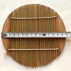 ざるそば用　セイロ用　丸竹スダレ　丸竹すのこ　中サイズ　5枚セットの画像