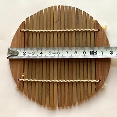ざるそば用　セイロ用　丸竹スダレ　 丸竹すのこ　小サイズ　5枚セットの画像