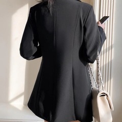 SHEIN ジャケット ブラックの画像
