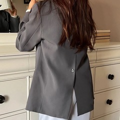 SHEIN グレー ジャケットの画像