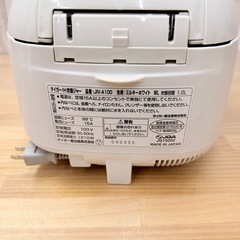タイガー IH炊飯ジャー JIV-A100 ミルキーホワイト 1.0Lの画像