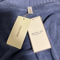 新品タグ付き レディース サイズ9 ワールド カーディガン ブルーの画像