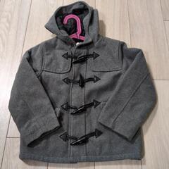 ダッフルコート　グレー　120