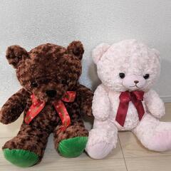 お値下くまのぬいぐるみ(茶色くま ピンクくま)