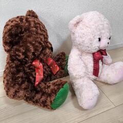 お値下くまのぬいぐるみ(茶色くま ピンクくま)の画像