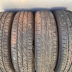 155/65R14 ダンロップ 溝有　夏タイヤ4本 タント ムー...